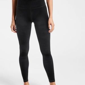 Athleta Black Leggings Size M Velvet front